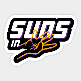 SUNS IN FOUR Sticker